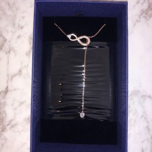 Swarovski crystal infinity necklace